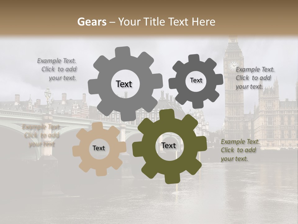 England Churchill River PowerPoint Template