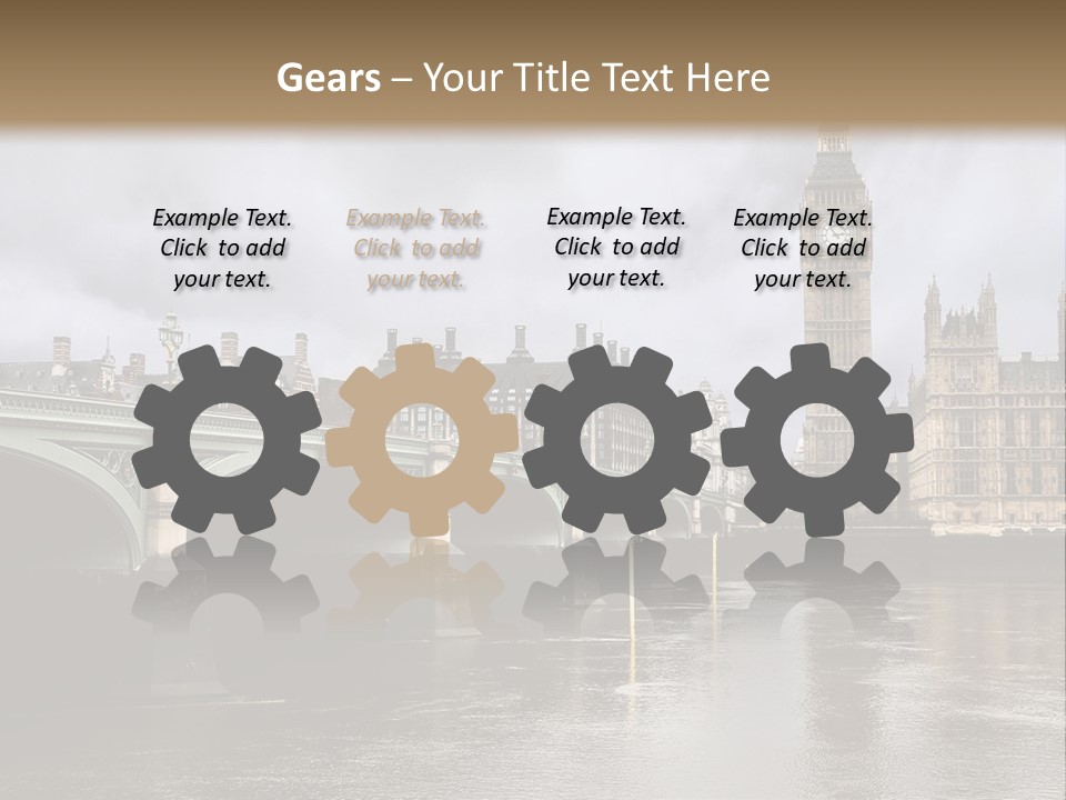 England Churchill River PowerPoint Template