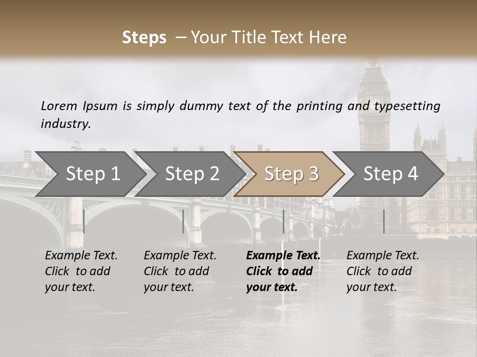 England Churchill River PowerPoint Template
