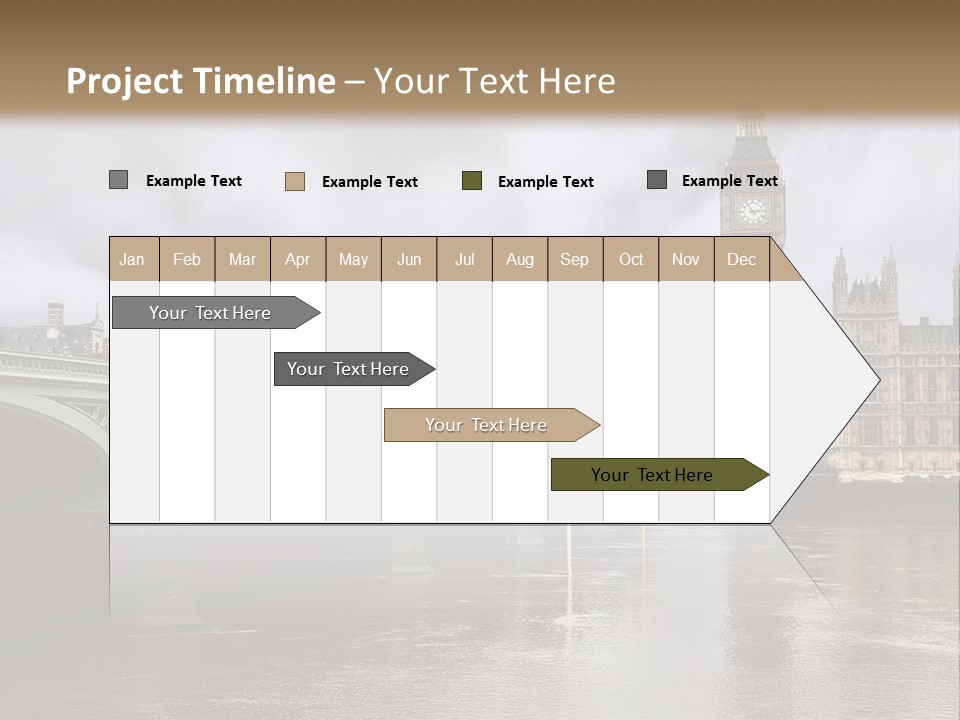 England Churchill River PowerPoint Template