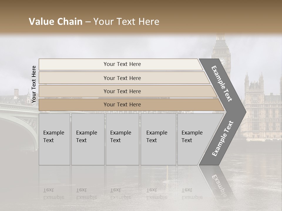 England Churchill River PowerPoint Template