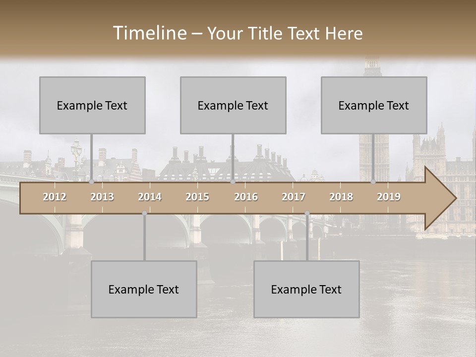 England Churchill River PowerPoint Template