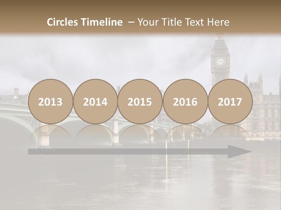 England Churchill River PowerPoint Template