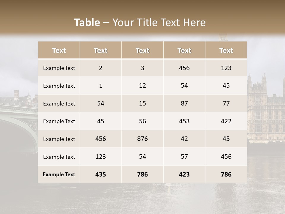England Churchill River PowerPoint Template