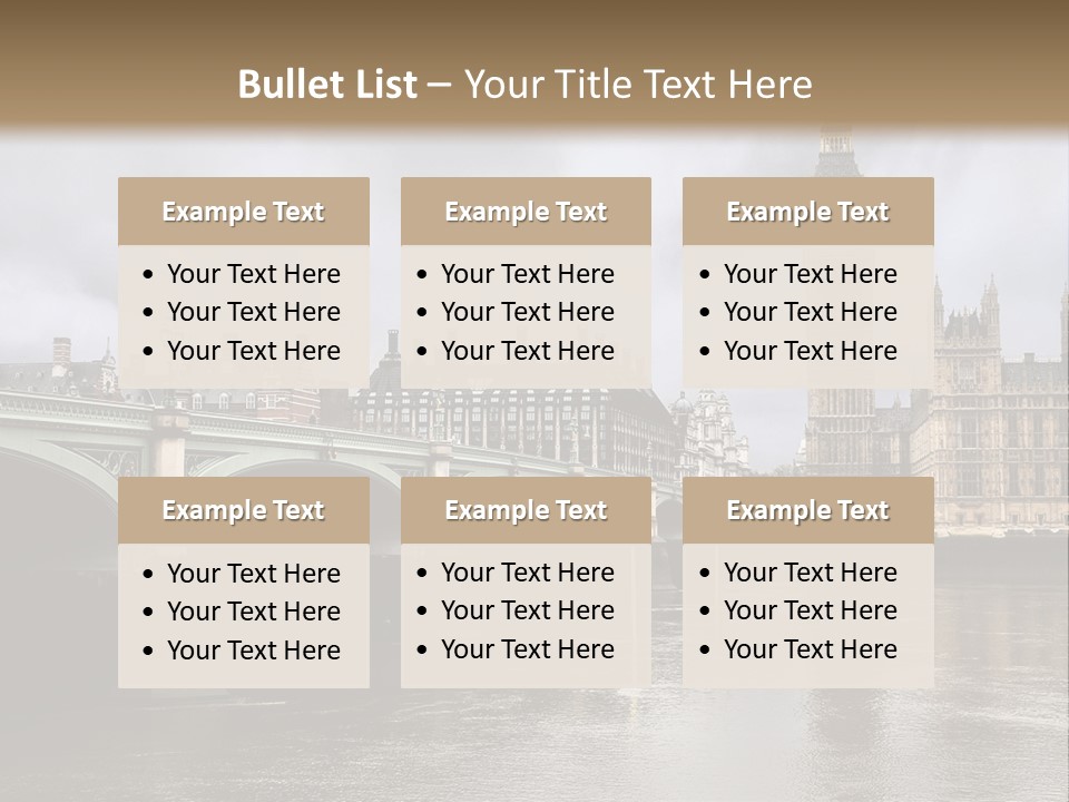 England Churchill River PowerPoint Template