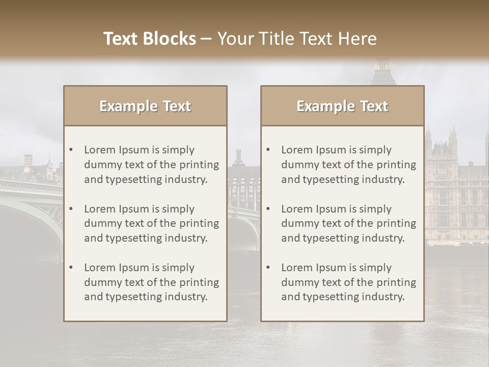 England Churchill River PowerPoint Template