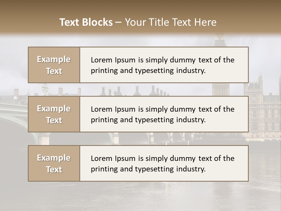 England Churchill River PowerPoint Template