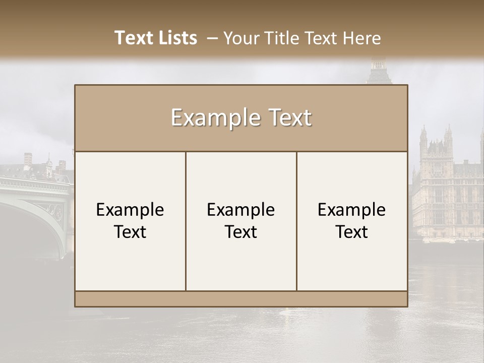 England Churchill River PowerPoint Template