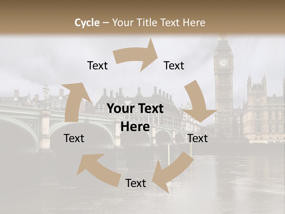England Churchill River PowerPoint Template