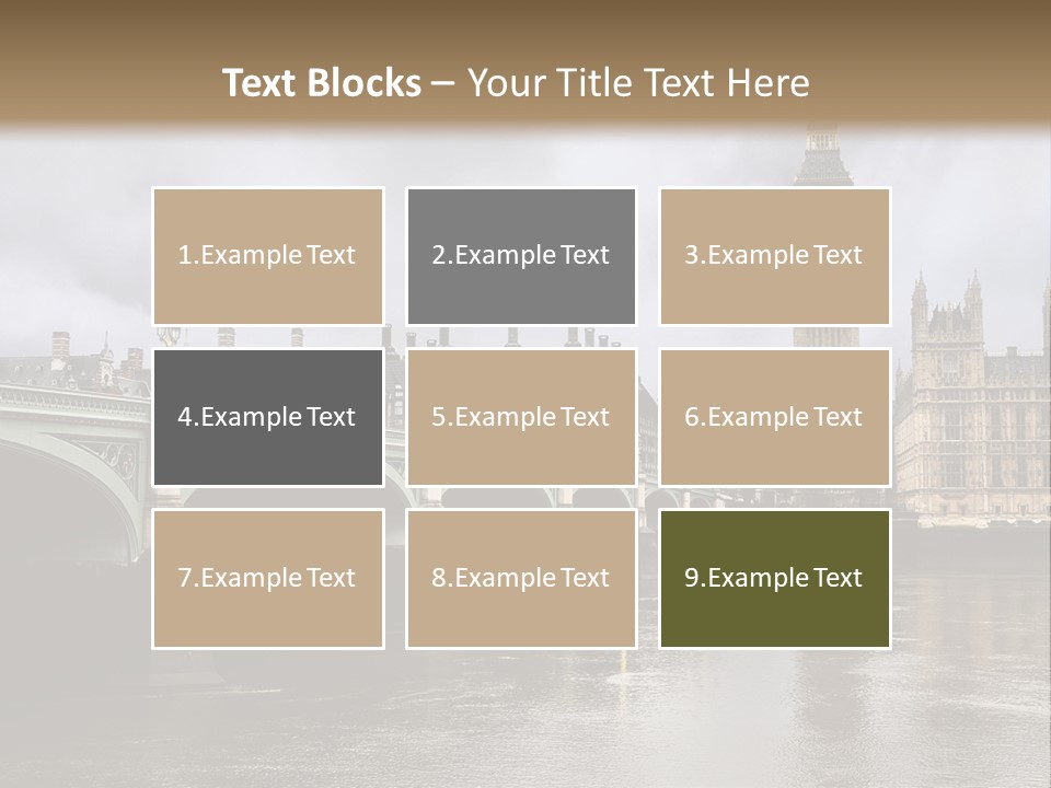 England Churchill River PowerPoint Template