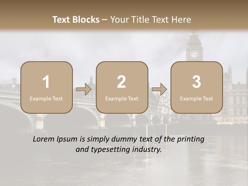 England Churchill River PowerPoint Template