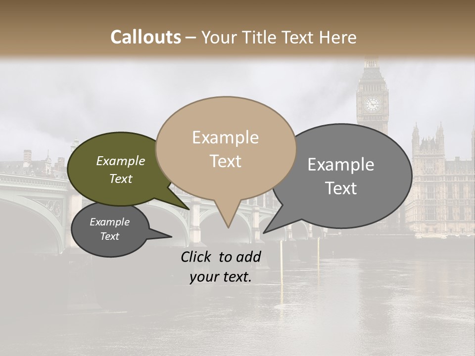 England Churchill River PowerPoint Template