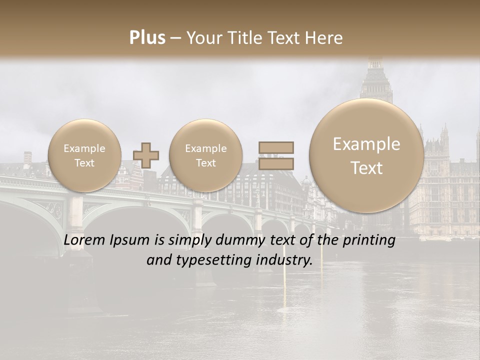 England Churchill River PowerPoint Template