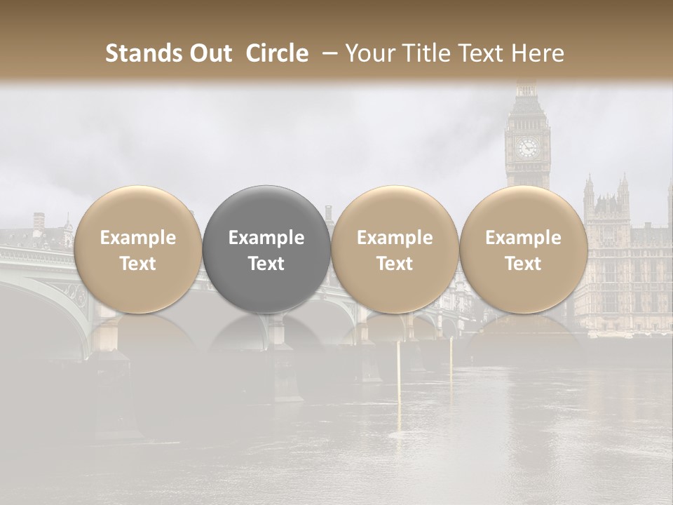 England Churchill River PowerPoint Template