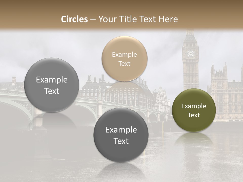 England Churchill River PowerPoint Template