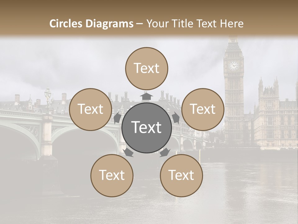 England Churchill River PowerPoint Template