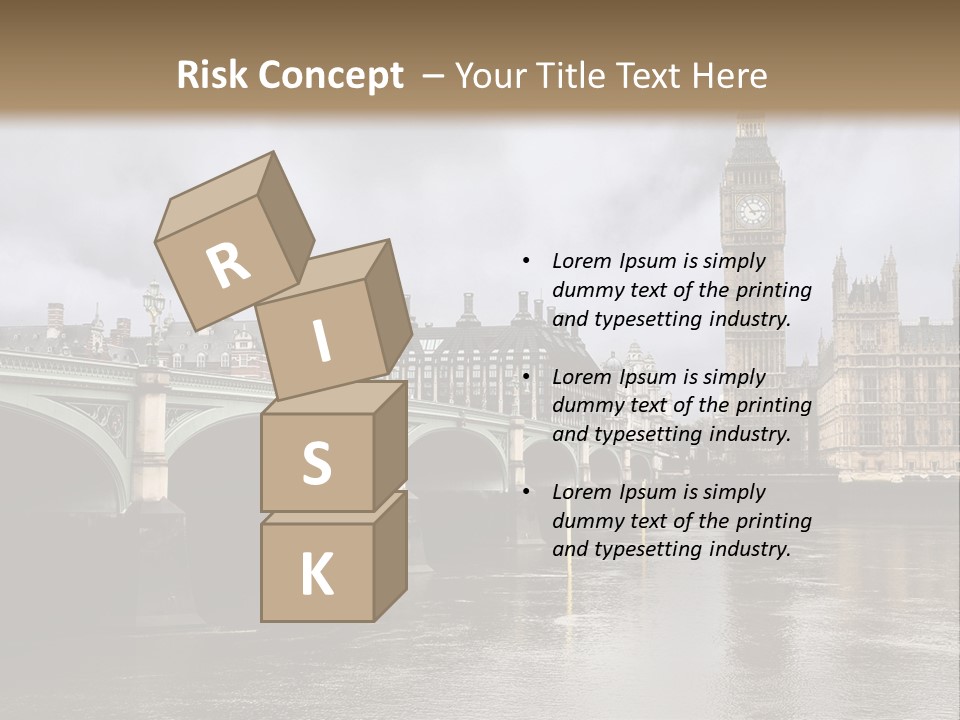 England Churchill River PowerPoint Template