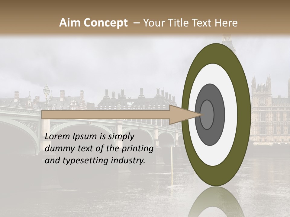 England Churchill River PowerPoint Template