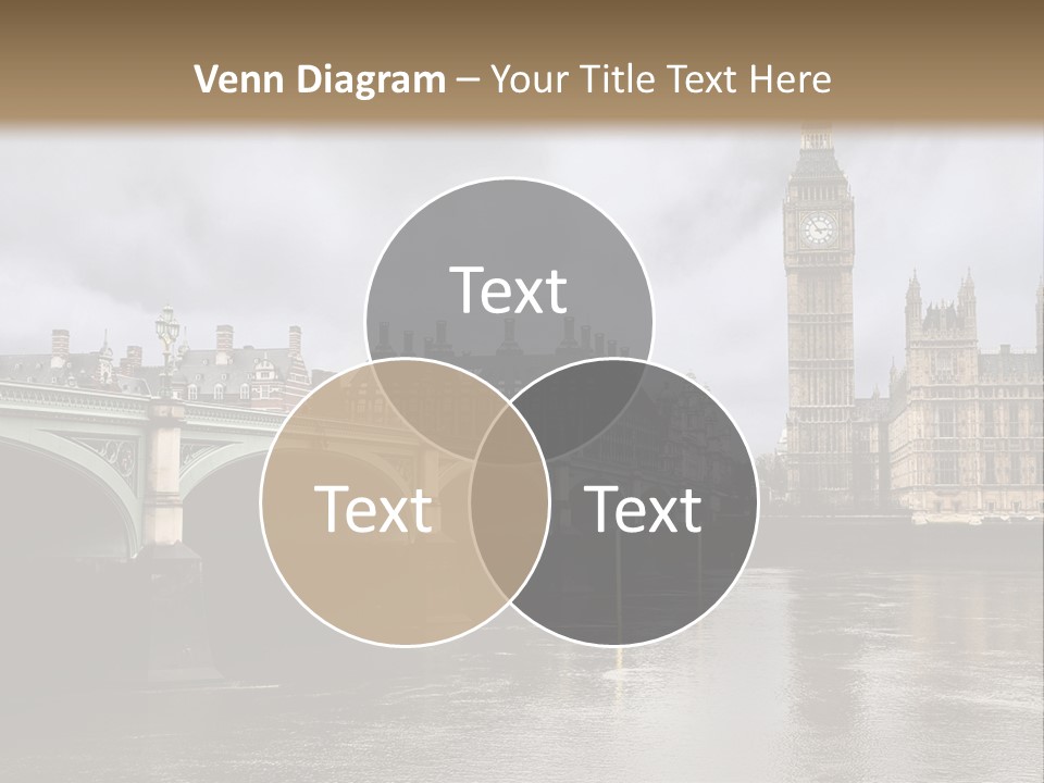 England Churchill River PowerPoint Template