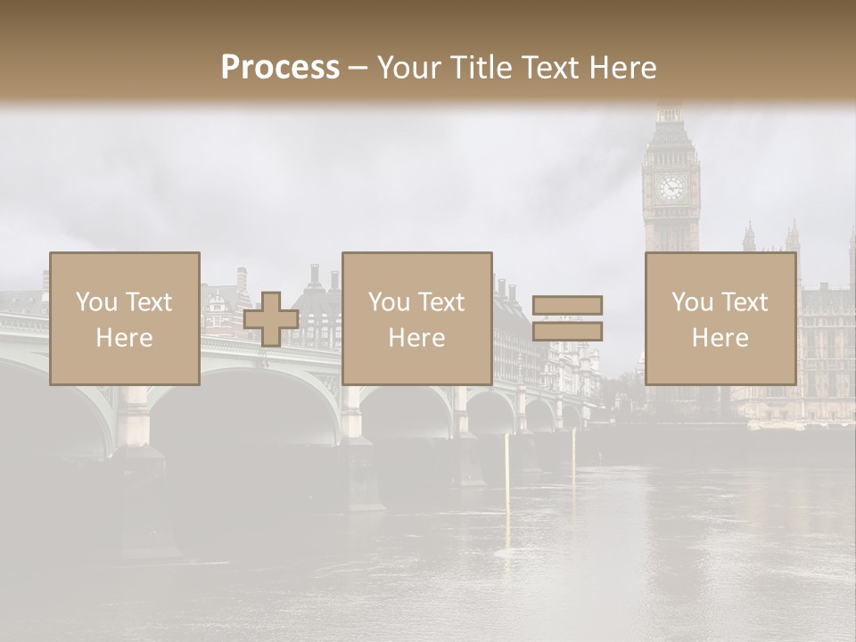 England Churchill River PowerPoint Template