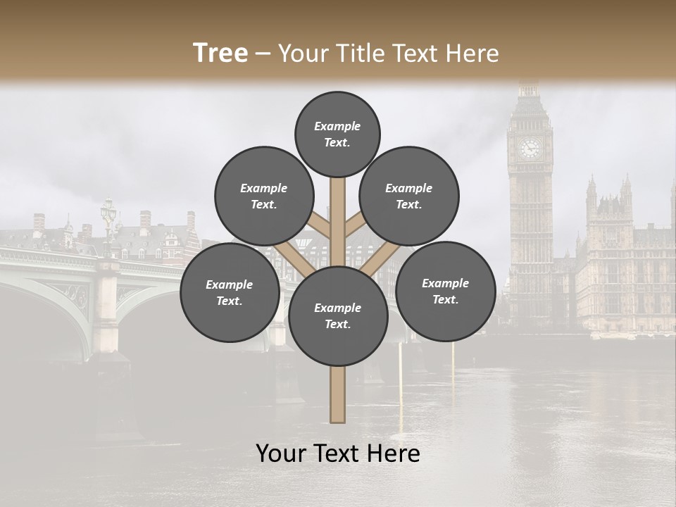 England Churchill River PowerPoint Template