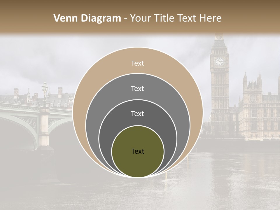 England Churchill River PowerPoint Template