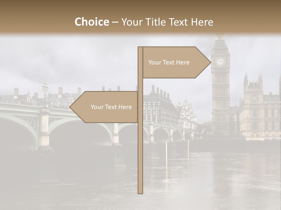 England Churchill River PowerPoint Template