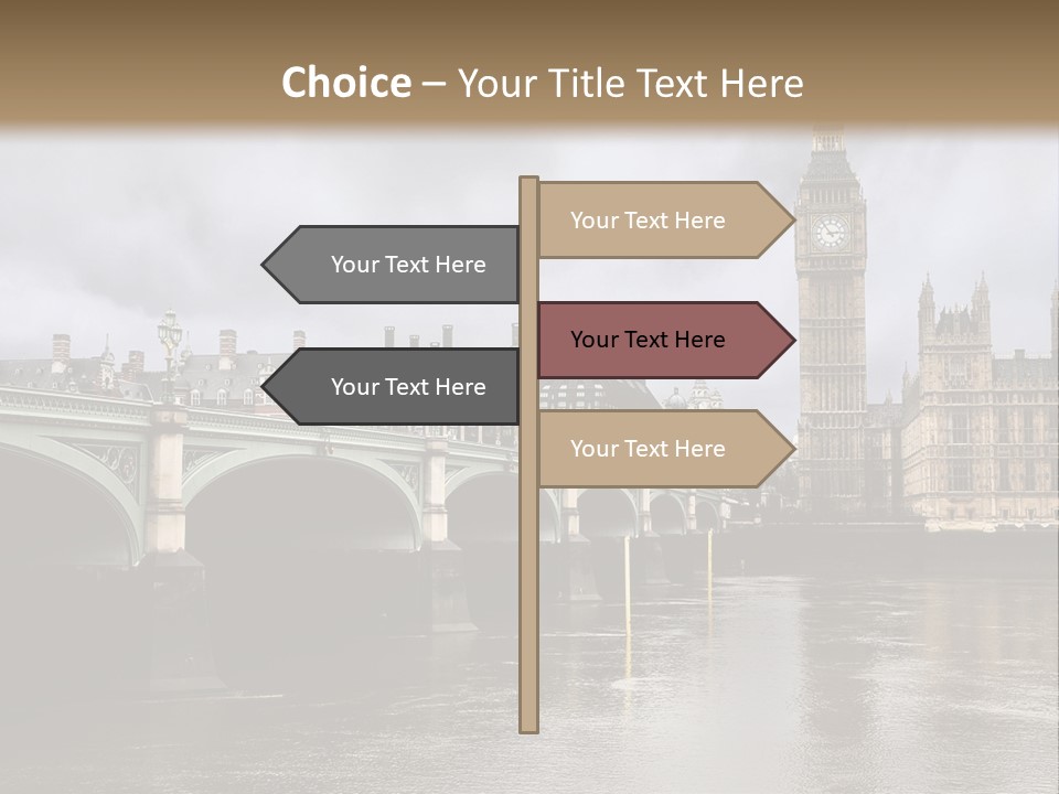 England Churchill River PowerPoint Template