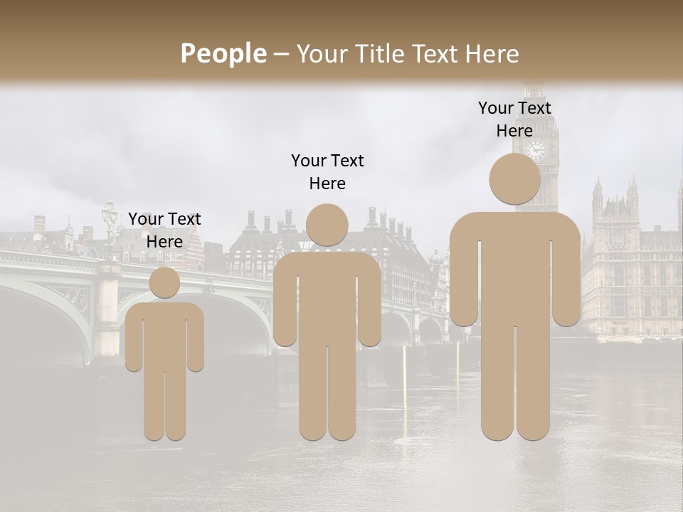 England Churchill River PowerPoint Template