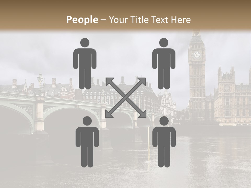 England Churchill River PowerPoint Template