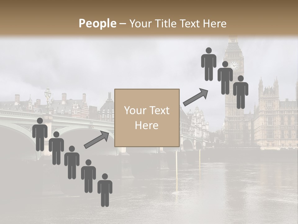 England Churchill River PowerPoint Template