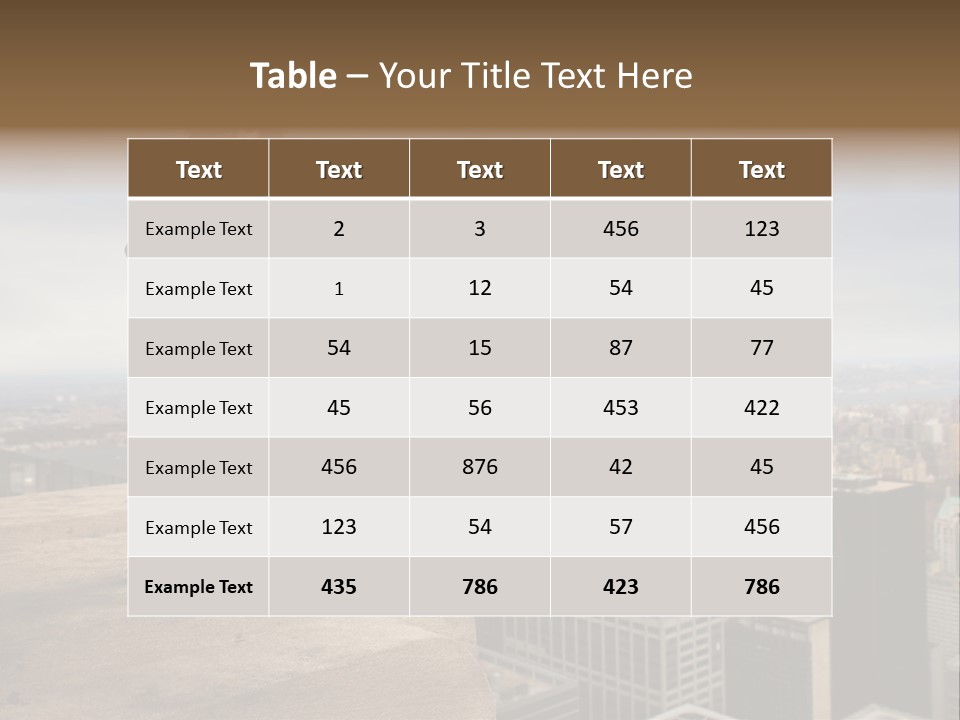 Travel Skyline Rise PowerPoint Template