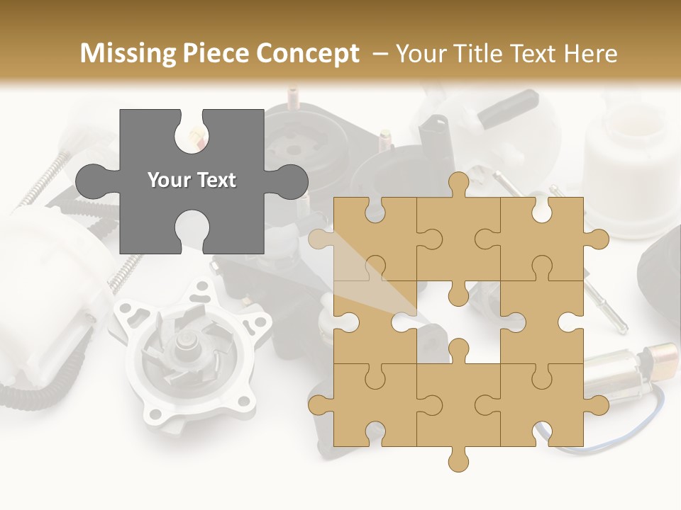 Car Plastic Mechanical PowerPoint Template