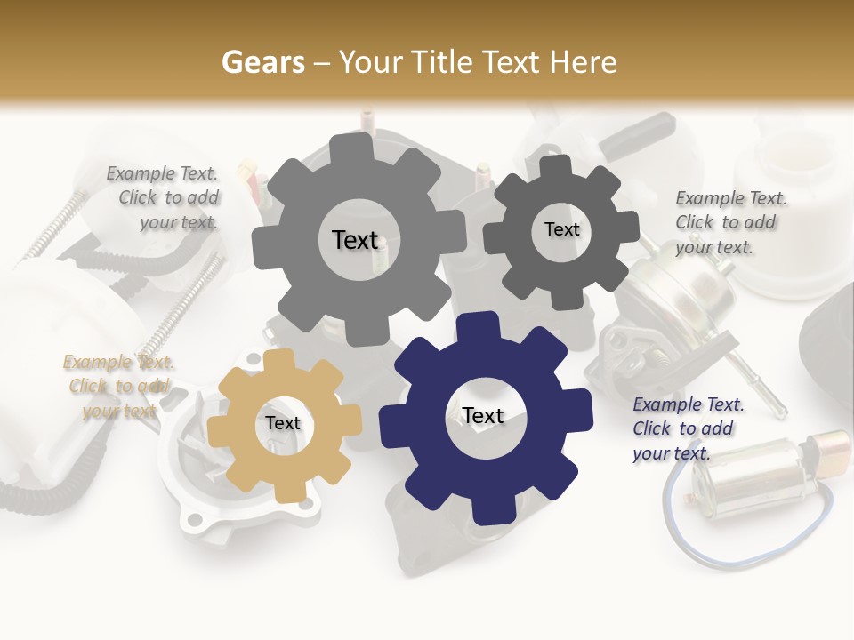 Car Plastic Mechanical PowerPoint Template