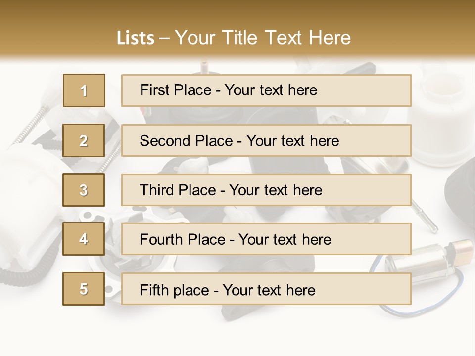 Car Plastic Mechanical PowerPoint Template