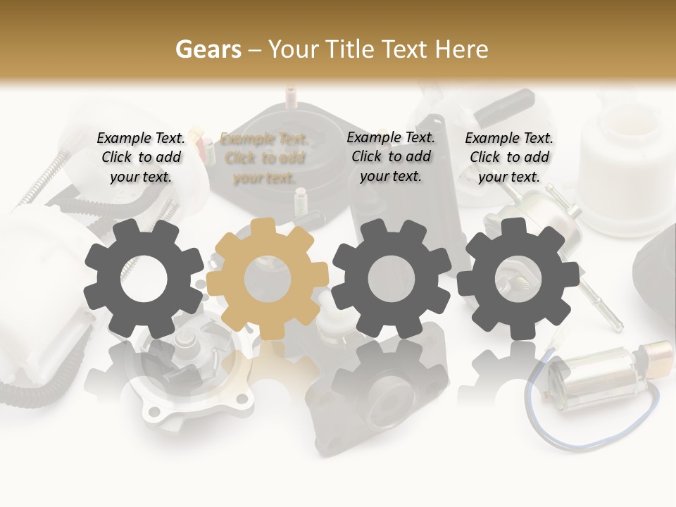 Car Plastic Mechanical PowerPoint Template