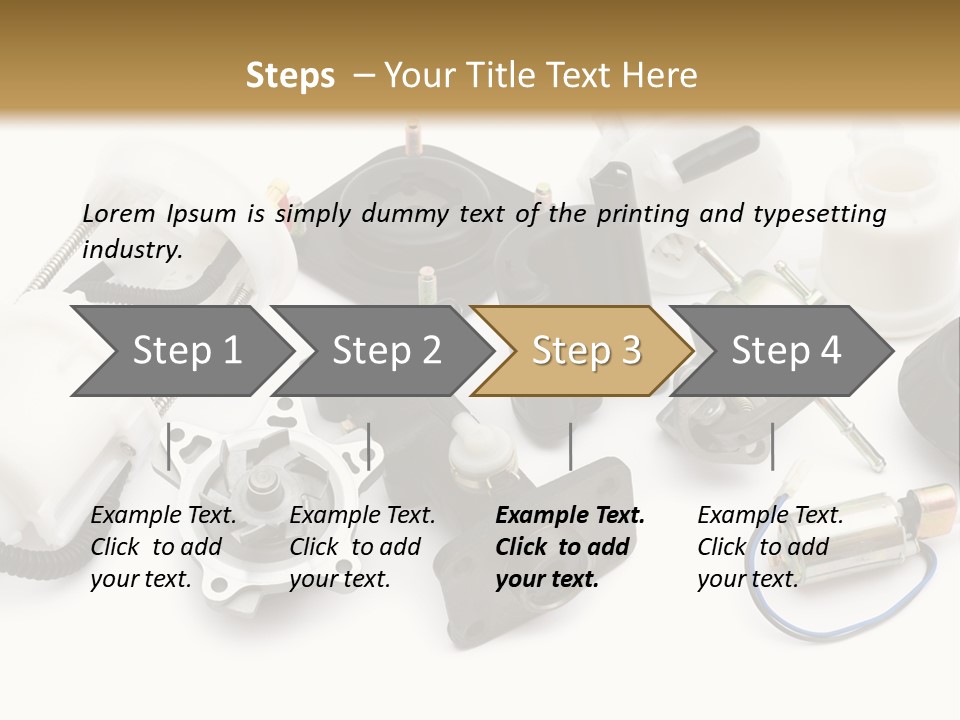 Car Plastic Mechanical PowerPoint Template