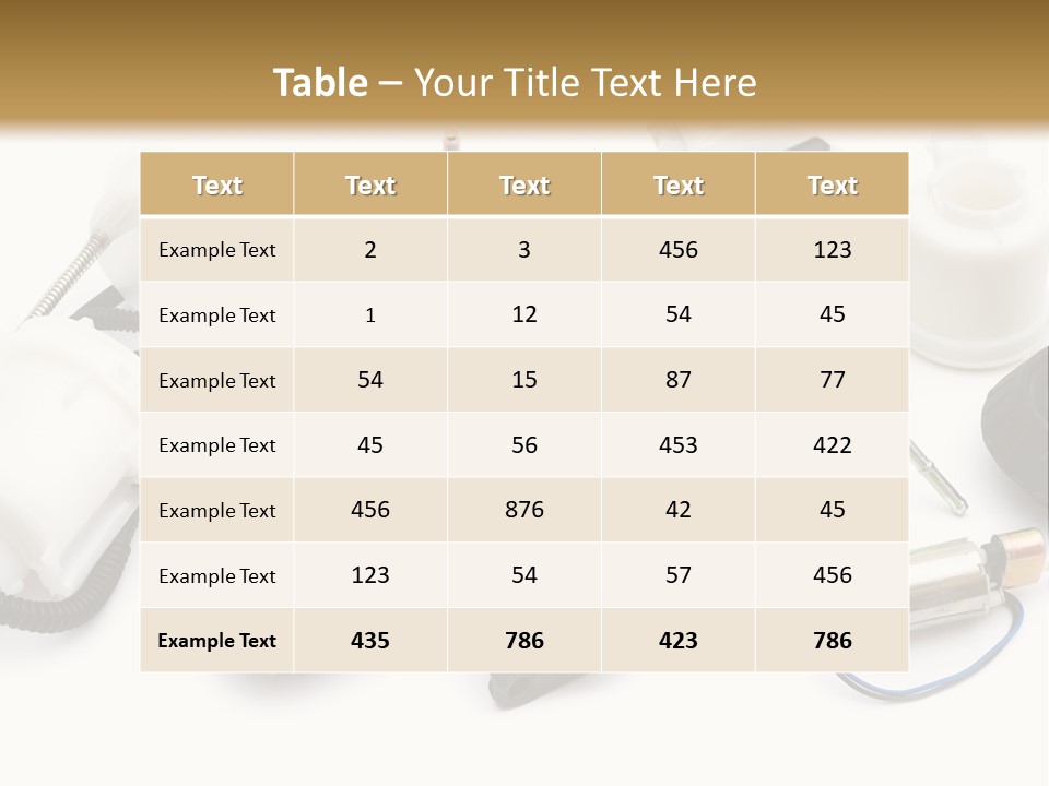 Car Plastic Mechanical PowerPoint Template