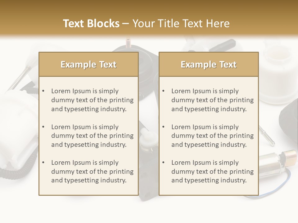 Car Plastic Mechanical PowerPoint Template