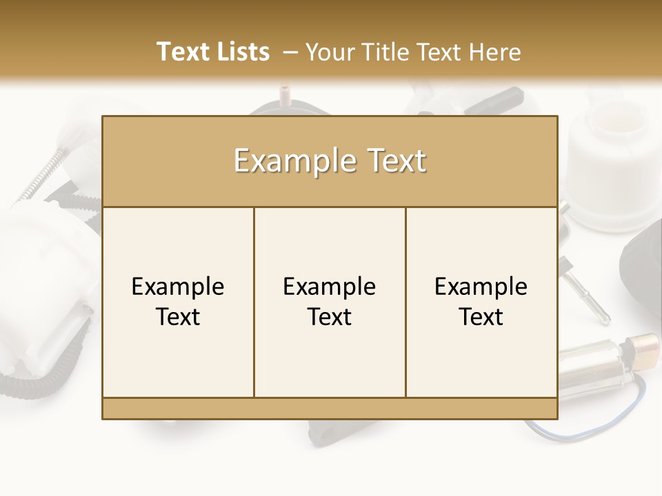 Car Plastic Mechanical PowerPoint Template