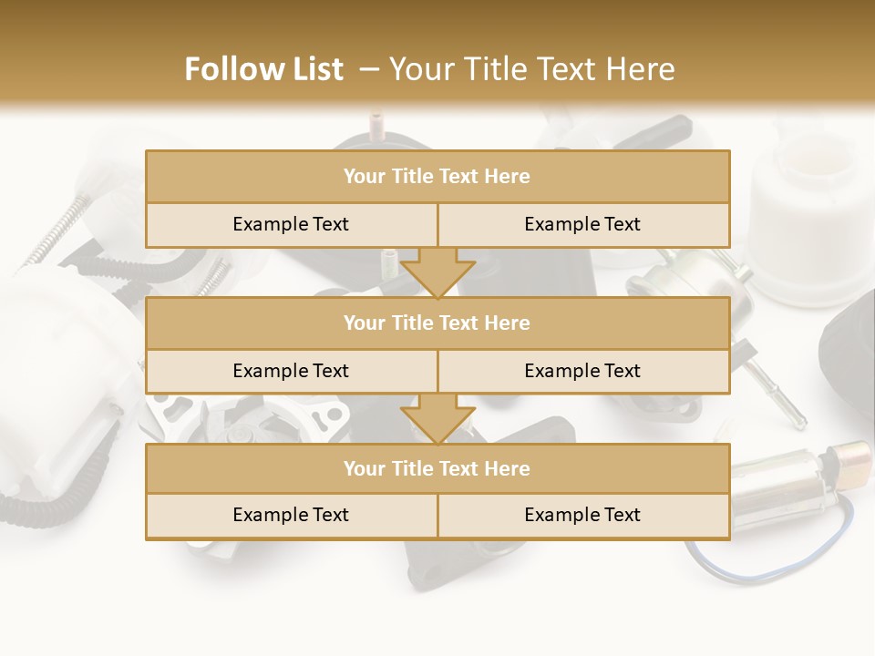 Car Plastic Mechanical PowerPoint Template