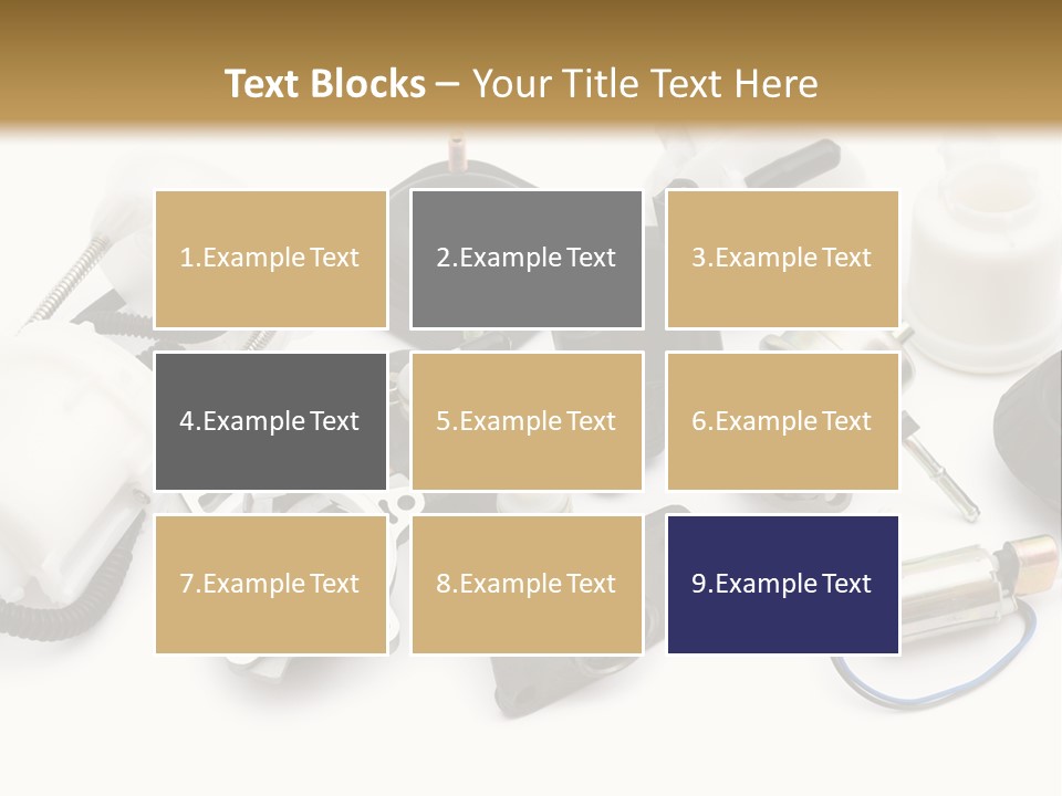 Car Plastic Mechanical PowerPoint Template
