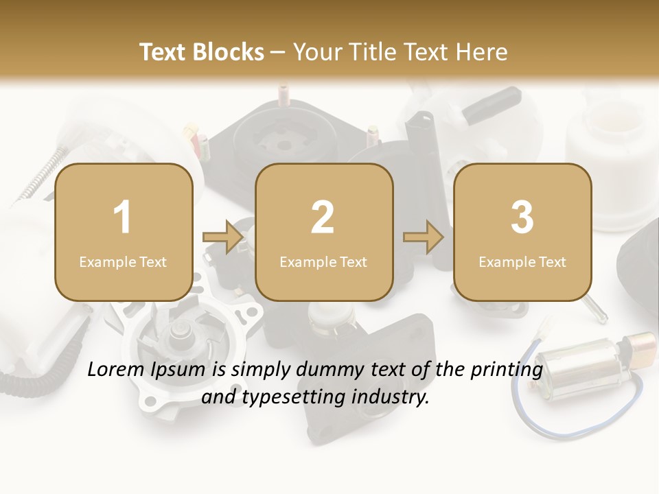 Car Plastic Mechanical PowerPoint Template