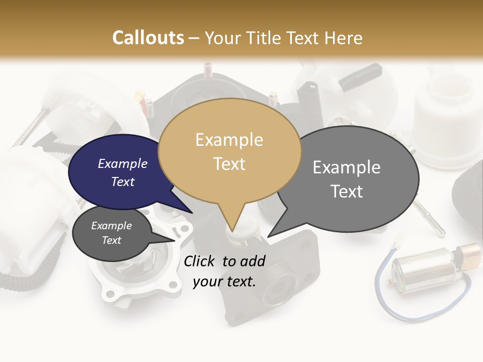 Car Plastic Mechanical PowerPoint Template