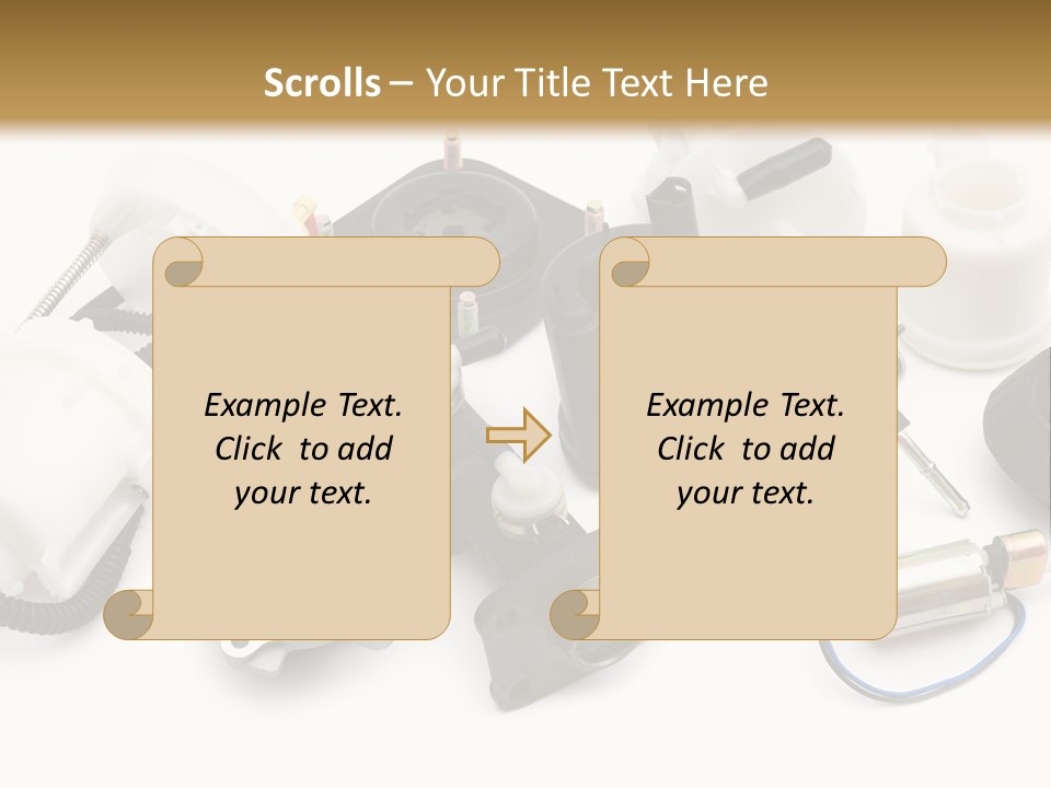 Car Plastic Mechanical PowerPoint Template