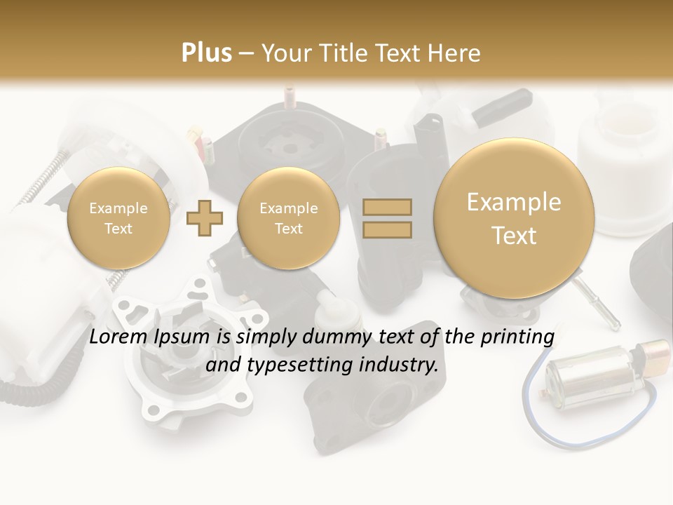 Car Plastic Mechanical PowerPoint Template