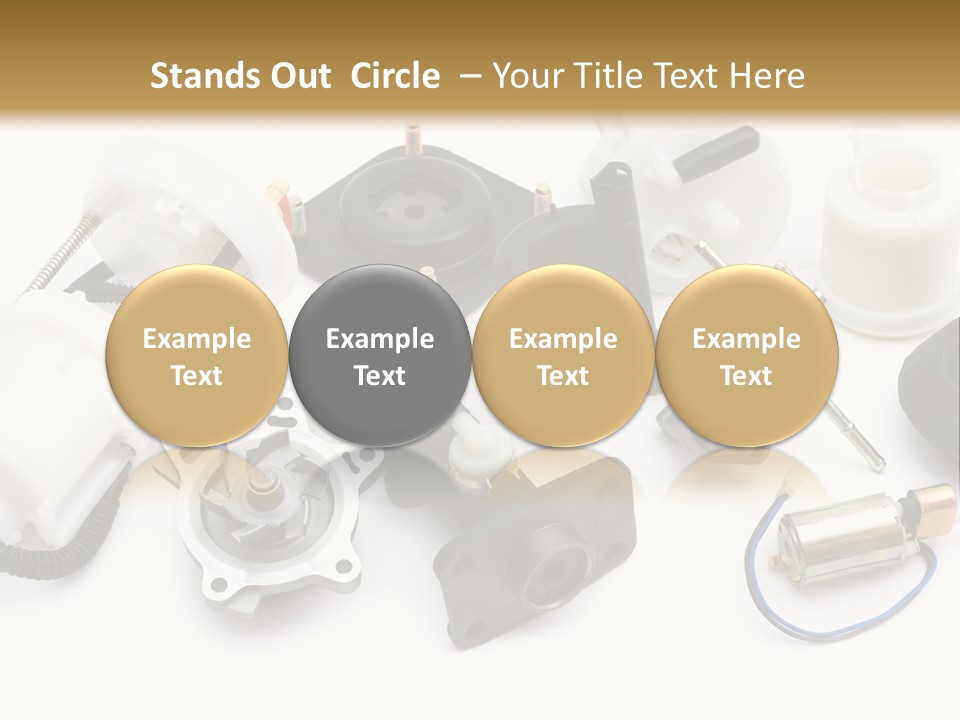 Car Plastic Mechanical PowerPoint Template