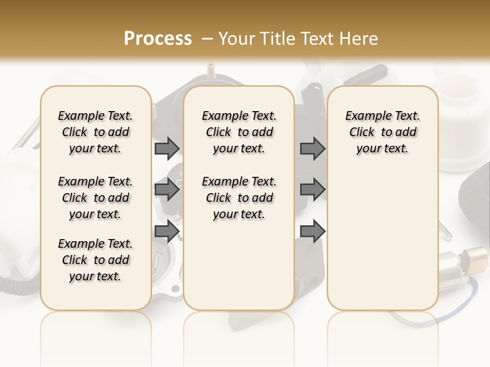 Car Plastic Mechanical PowerPoint Template