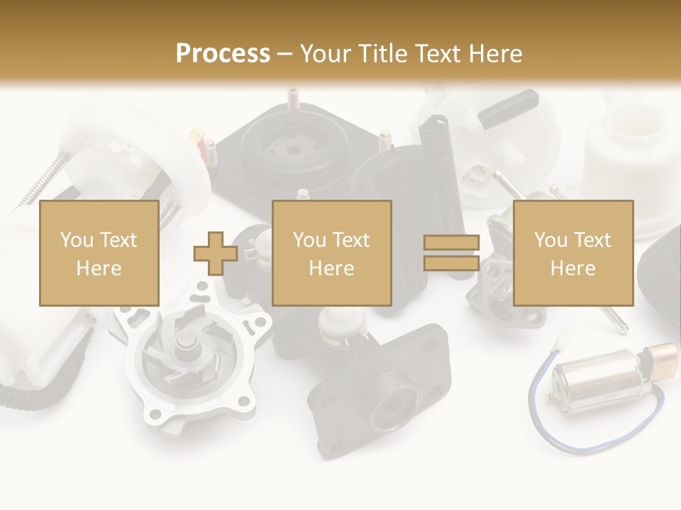 Car Plastic Mechanical PowerPoint Template