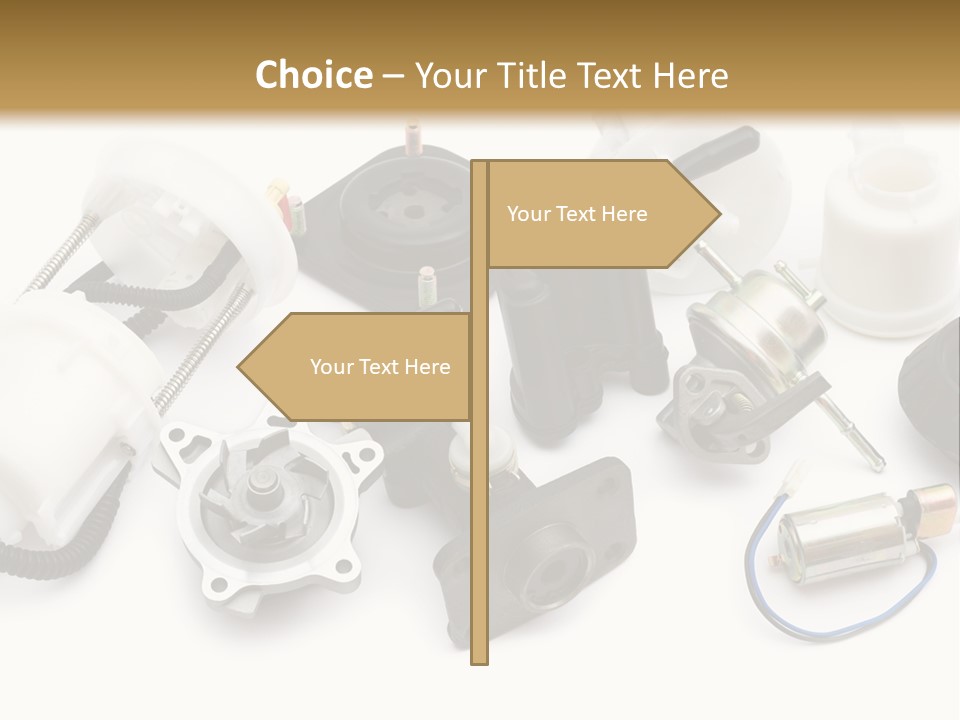 Car Plastic Mechanical PowerPoint Template